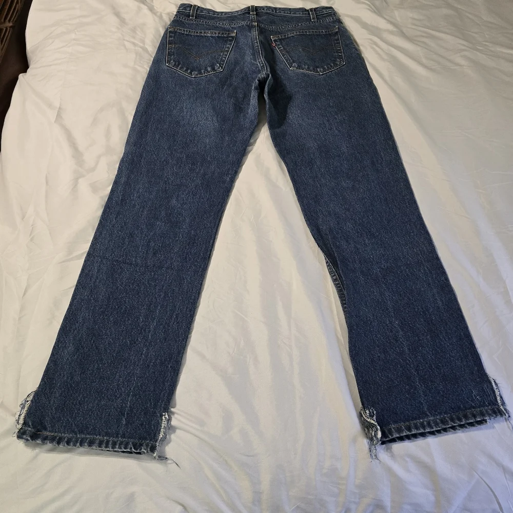 VINTAGE LEVIS 505 Jeans Adult 34x34 Blue Denim Pants Straight‎ Leg Men’s